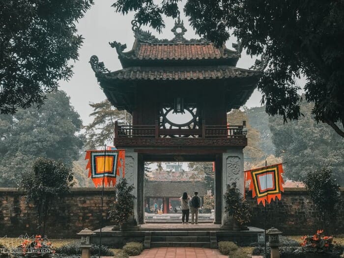 Văn Miếu Quốc Tử Giám - trường Đại học đầu tiên của Việt Nam (Nguồn: Internet)