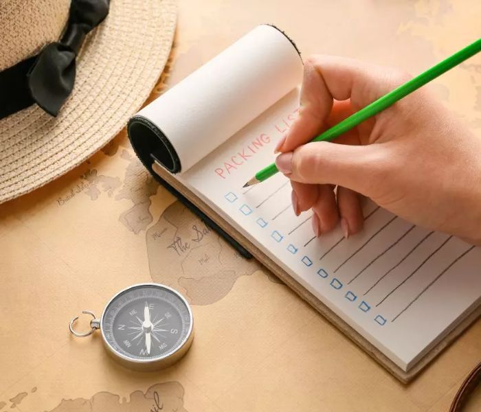 Lên checklist vật dụng cá nhân đầy đủ