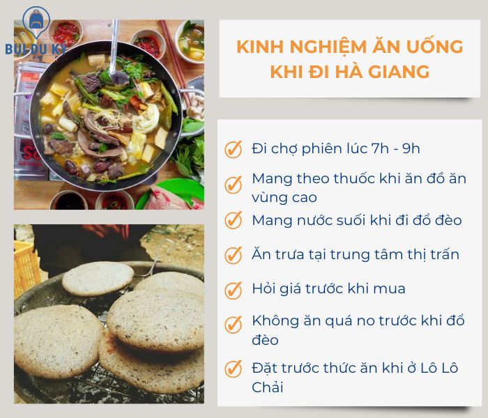 Kinh nghiệm khi đi ăn uống ở Hà Giang